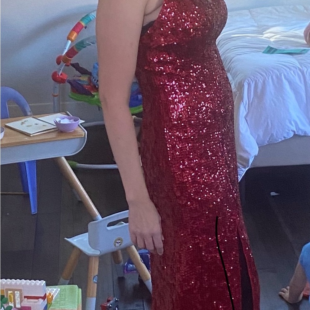 open lace back dress Jessica Rabbit Dress main image 0